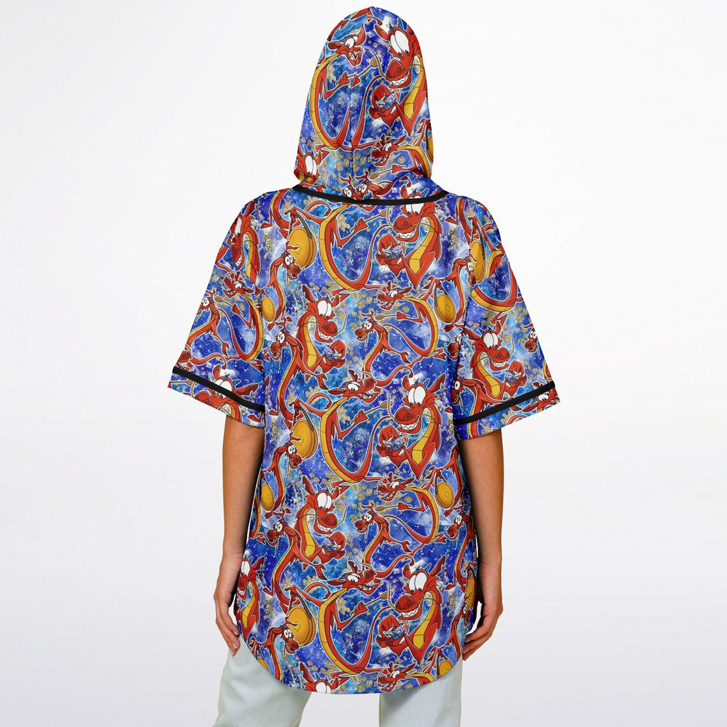 Mushu - Hooded Baseball Jersey