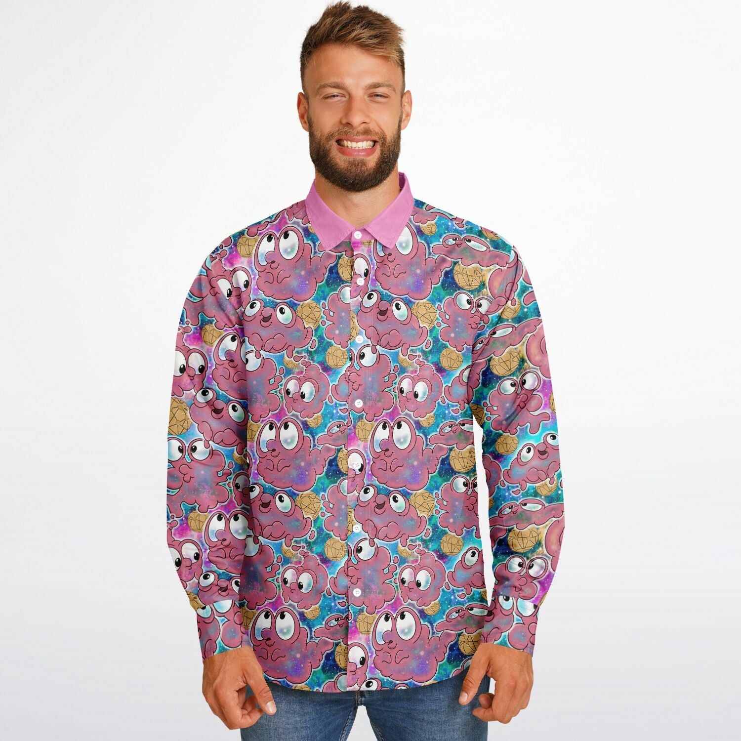 Morphie -  Long Sleeve Button Down Shirt