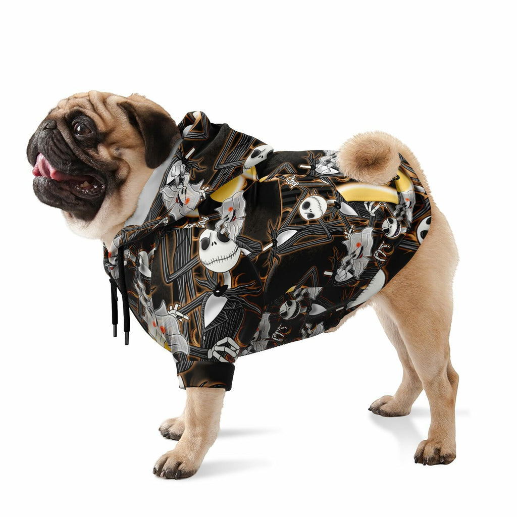 Jack Skellington - Dog Zip-Up Hoodie