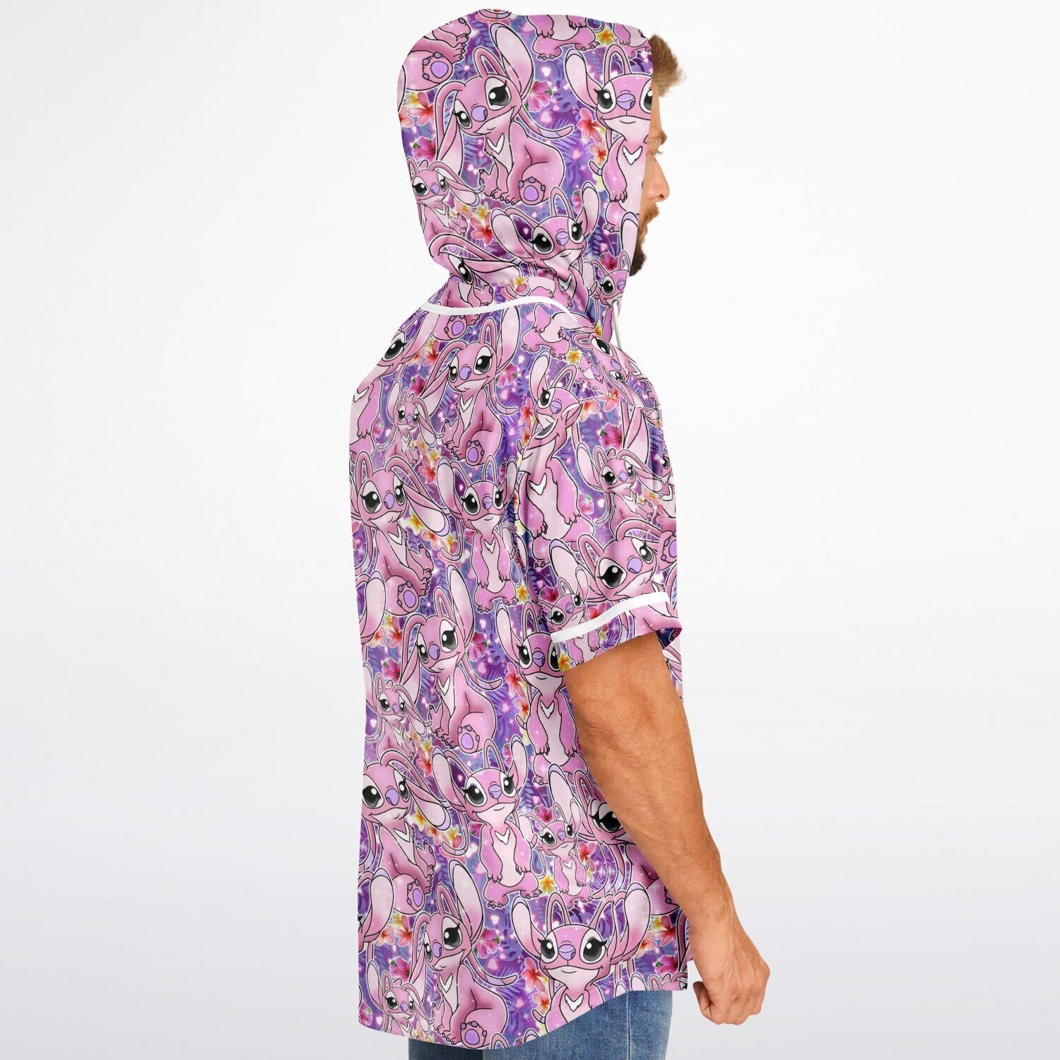Angel - Hooded Baseball Jersey