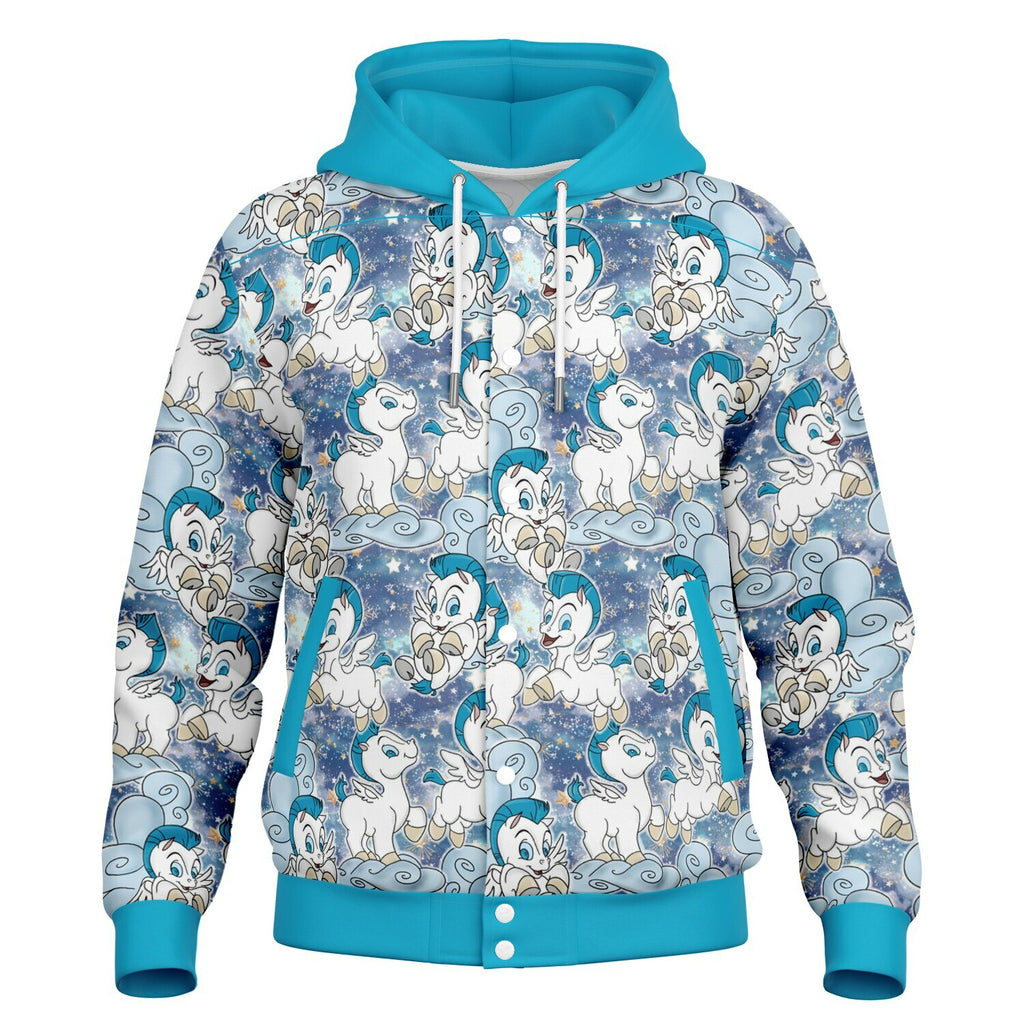 Baby Pegasus - Hooded Baseball Jacket