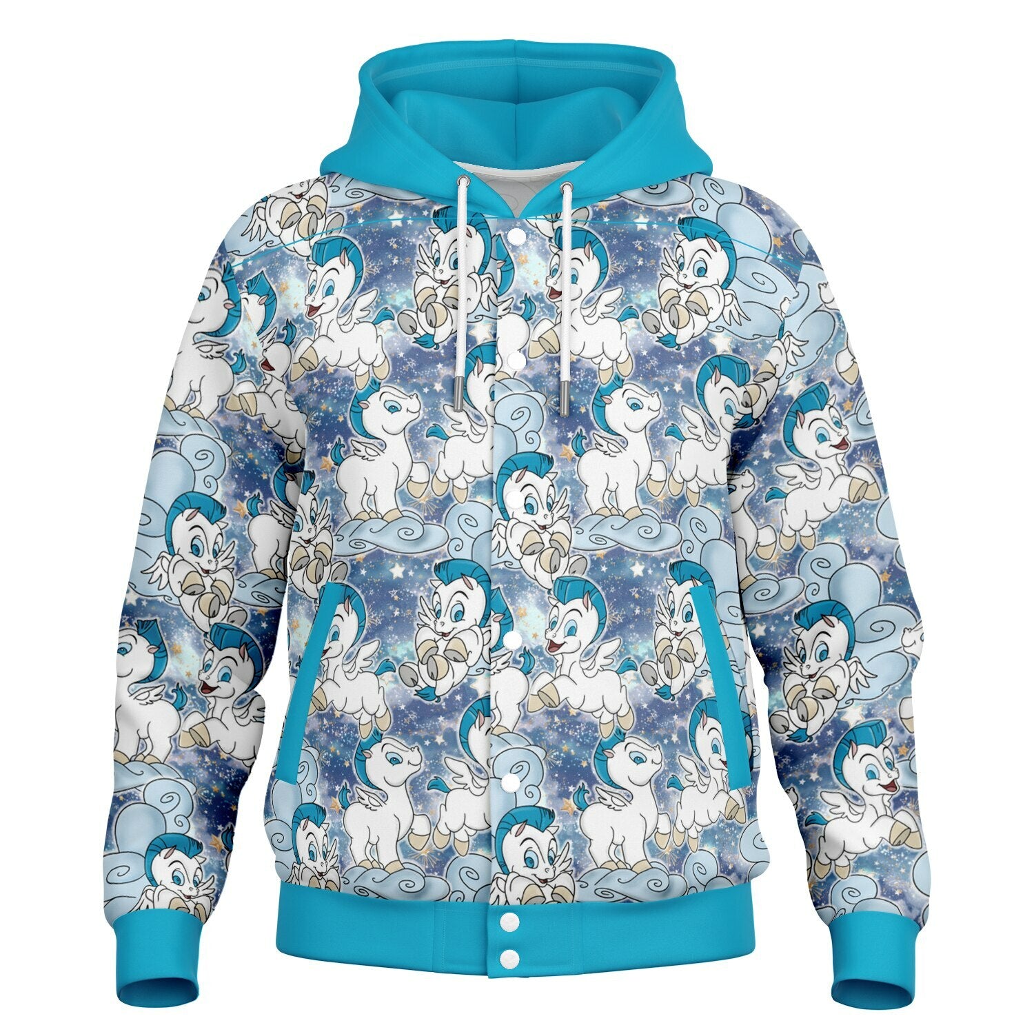 Baby Pegasus - Hooded Baseball Jacket