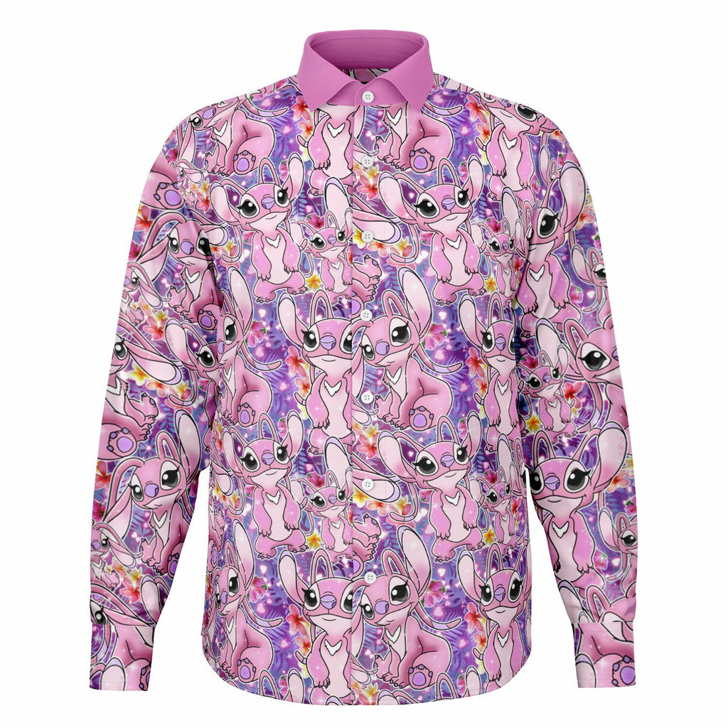 Angel - Long Sleeve Button Down Shirt