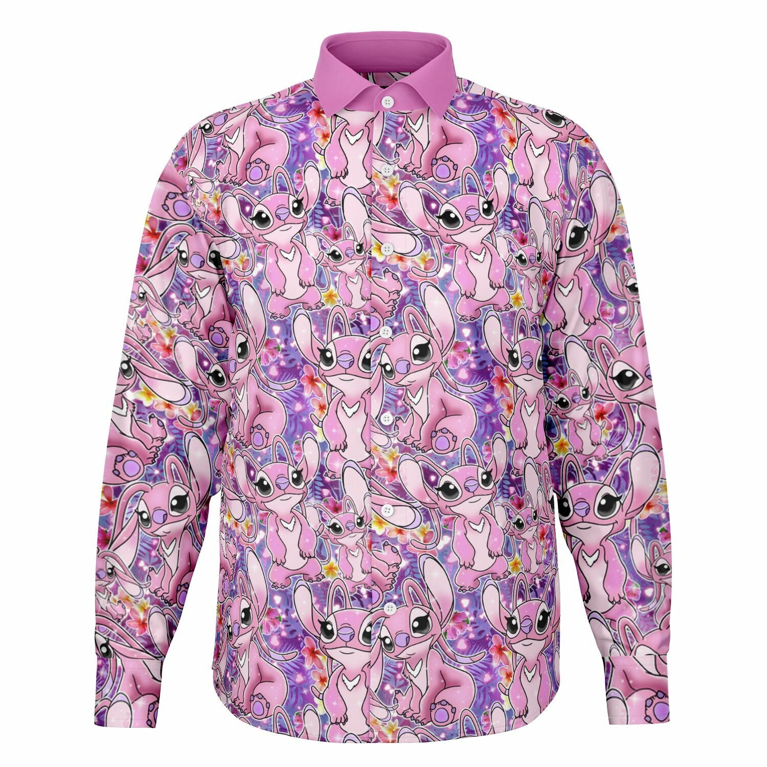 Angel - Long Sleeve Button Down Shirt