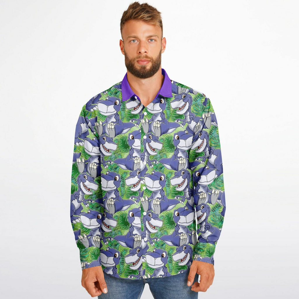 Chomper - Long Sleeve Button Down Shirt
