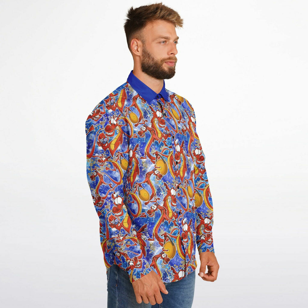 Mushu - Long Sleeve Button Down Shirt