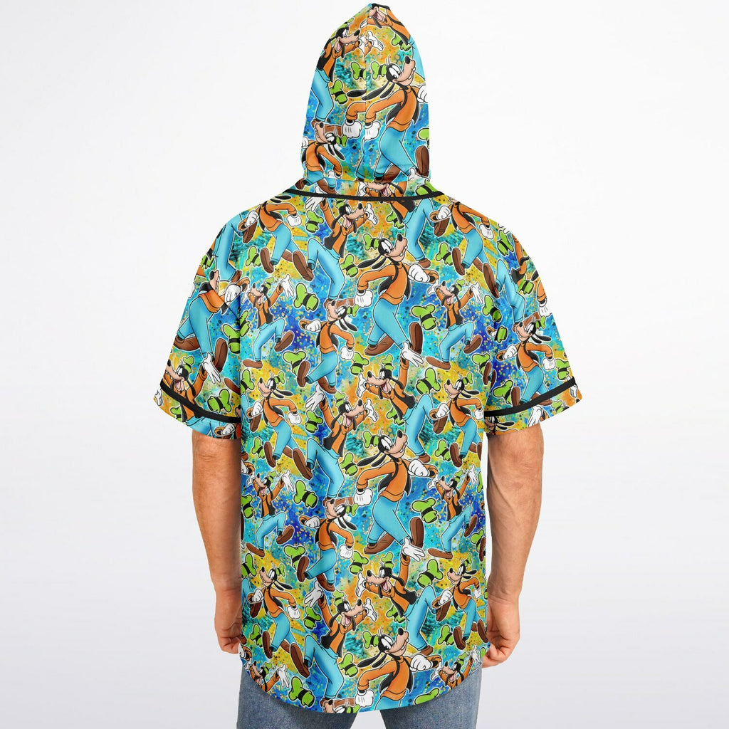 Goofy - Hooded Baseball Jersey