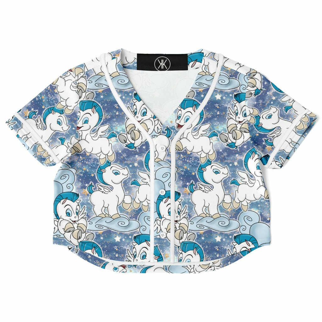 Baby Pegasus - Cropped Baseball Jersey