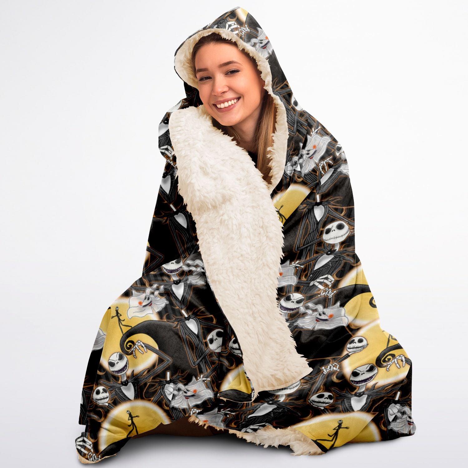 Jack Skellington - Hooded Blanket Sherpa