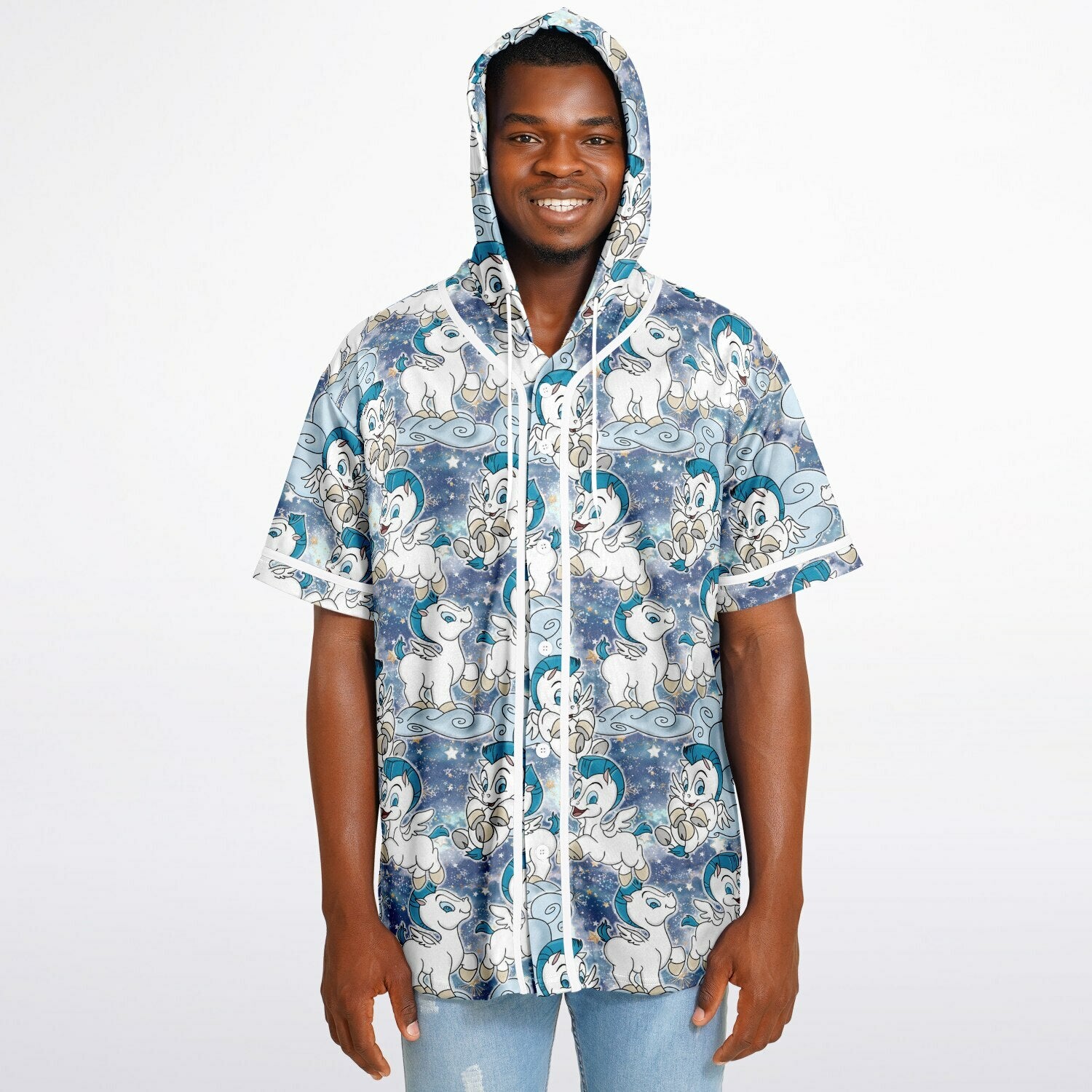 Baby Pegasus - Hooded Baseball Jersey
