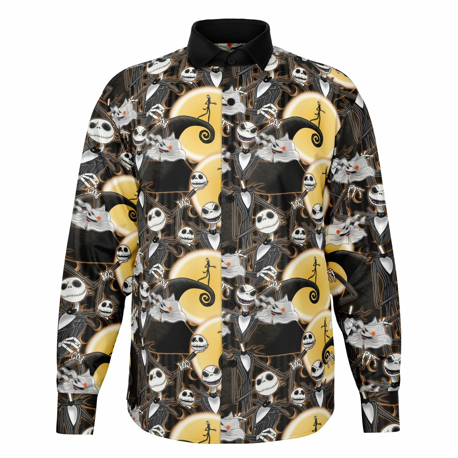 Jack Skellington - Long Sleeve Button Down Shirt