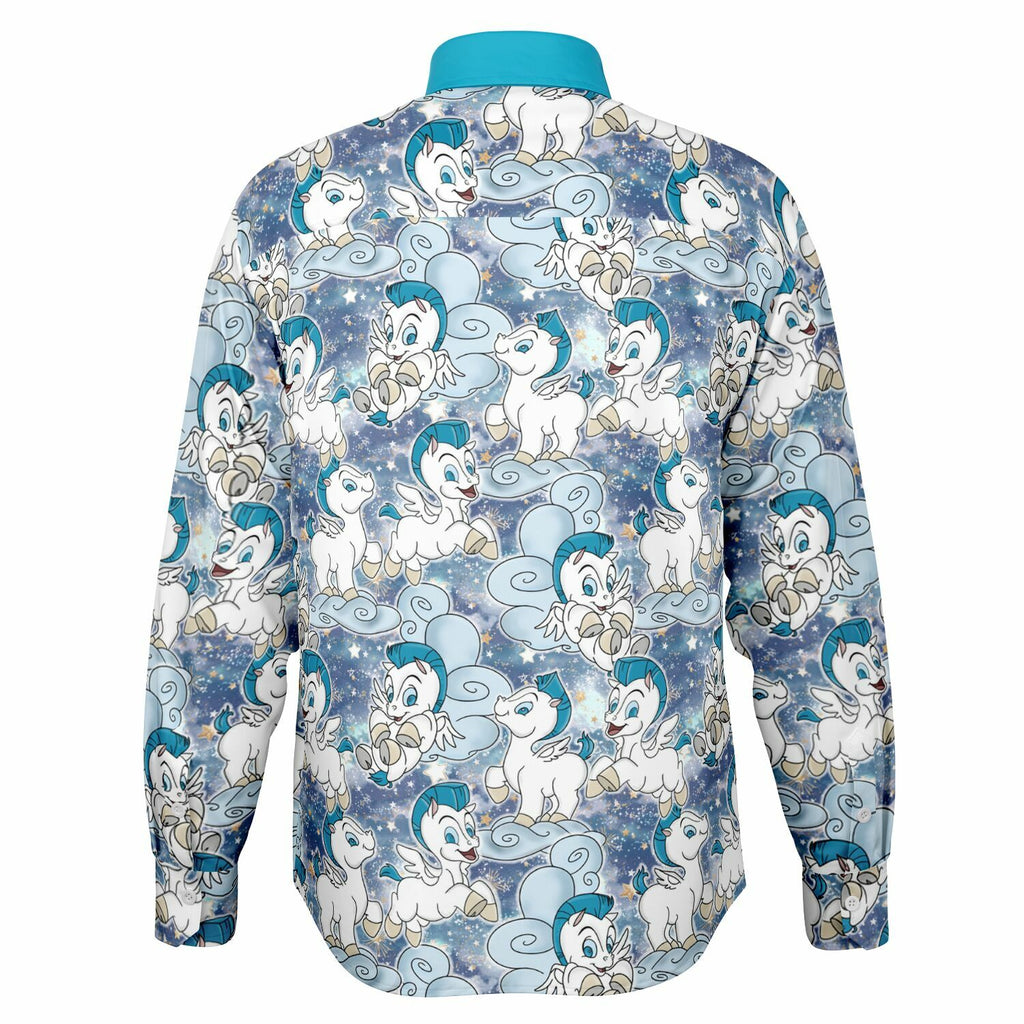 Baby Pegasus - Long Sleeve Button Down Shirt