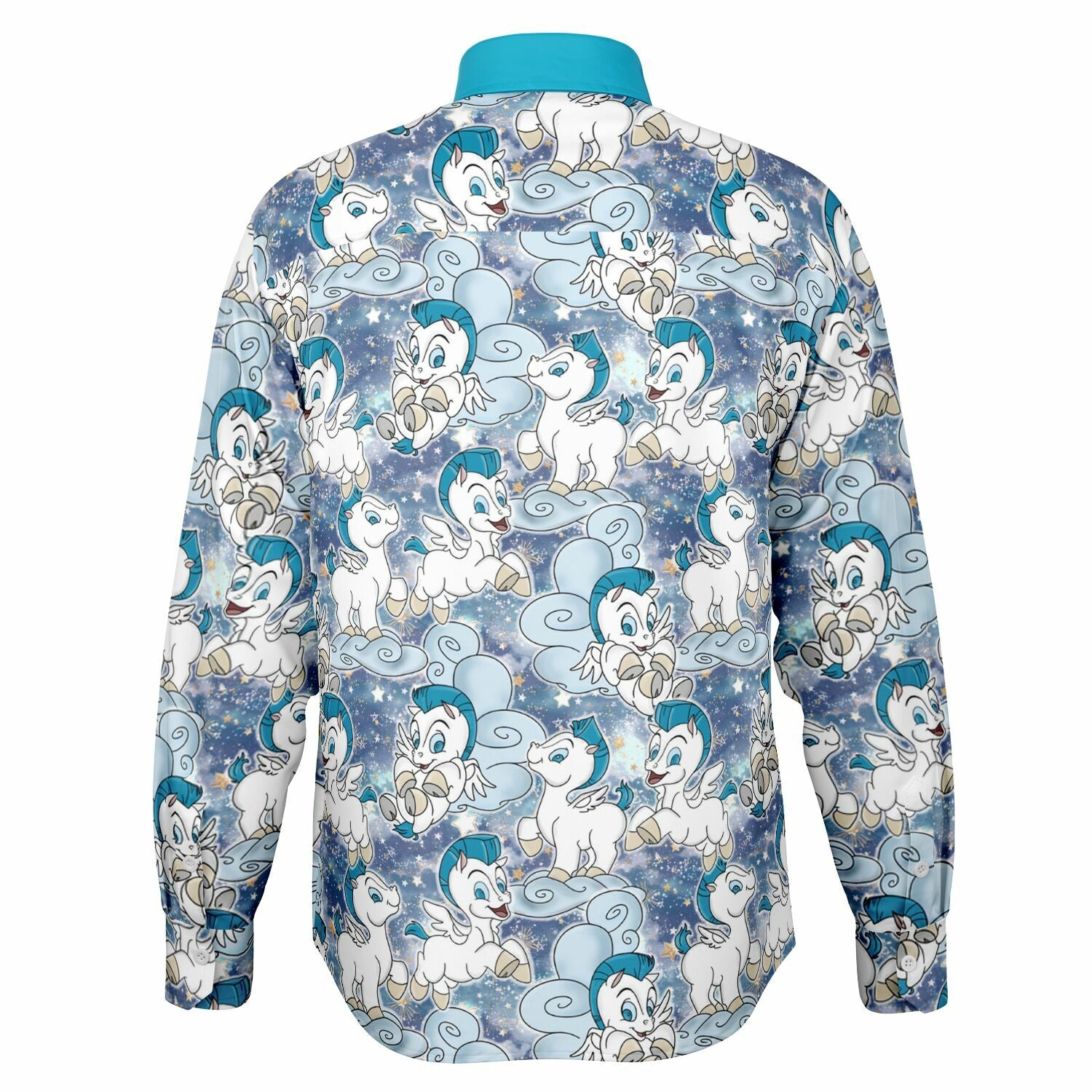 Baby Pegasus - Long Sleeve Button Down Shirt