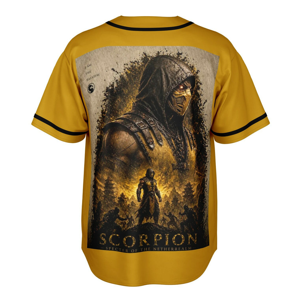 Mortal Kombat - Scorpion - Reversible Baseball Jersey