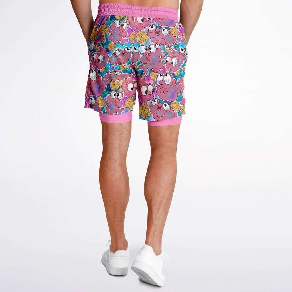 Men's 2-in-1 Shorts - AOP