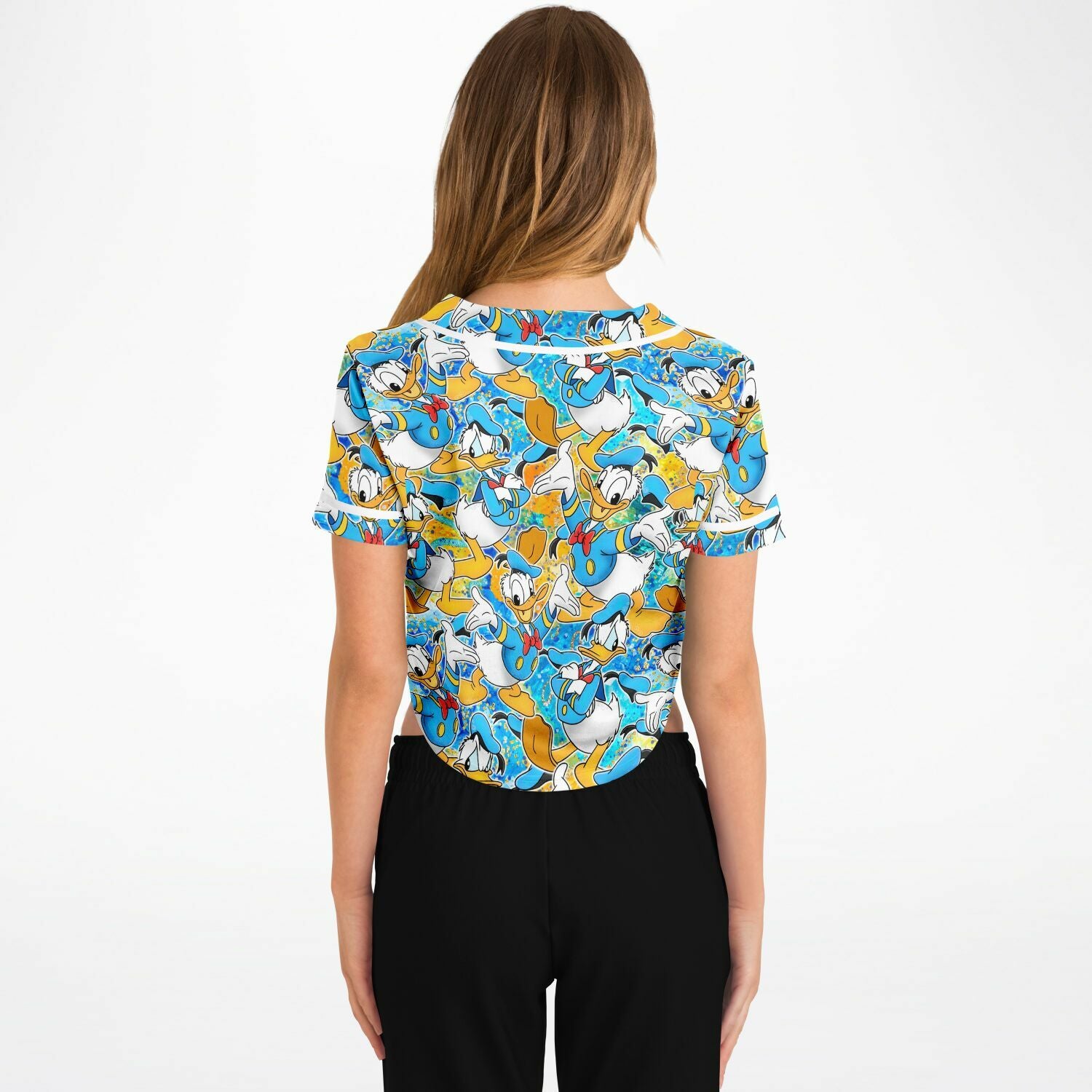 Donald Duck - Cropped Baseball Jersey