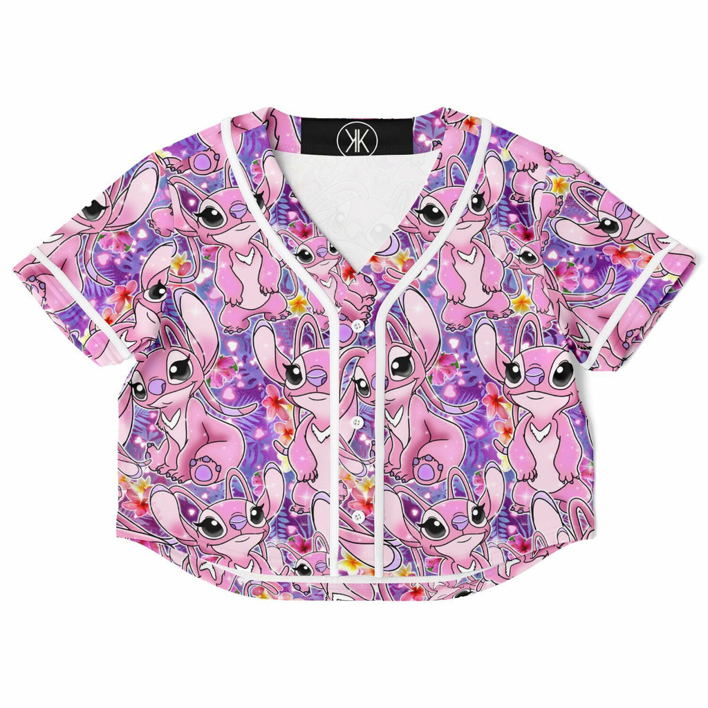Angel - Cropped Baseball Jersey