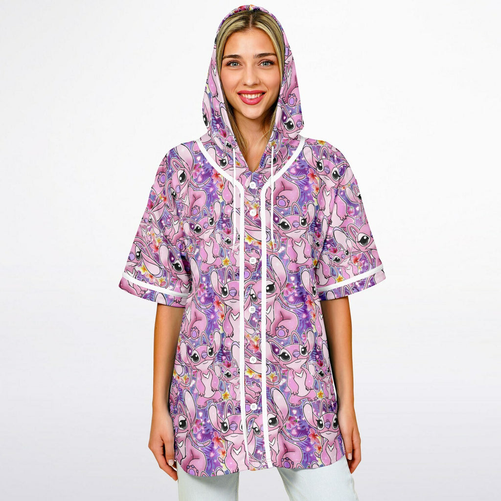 Angel - Hooded Baseball Jersey