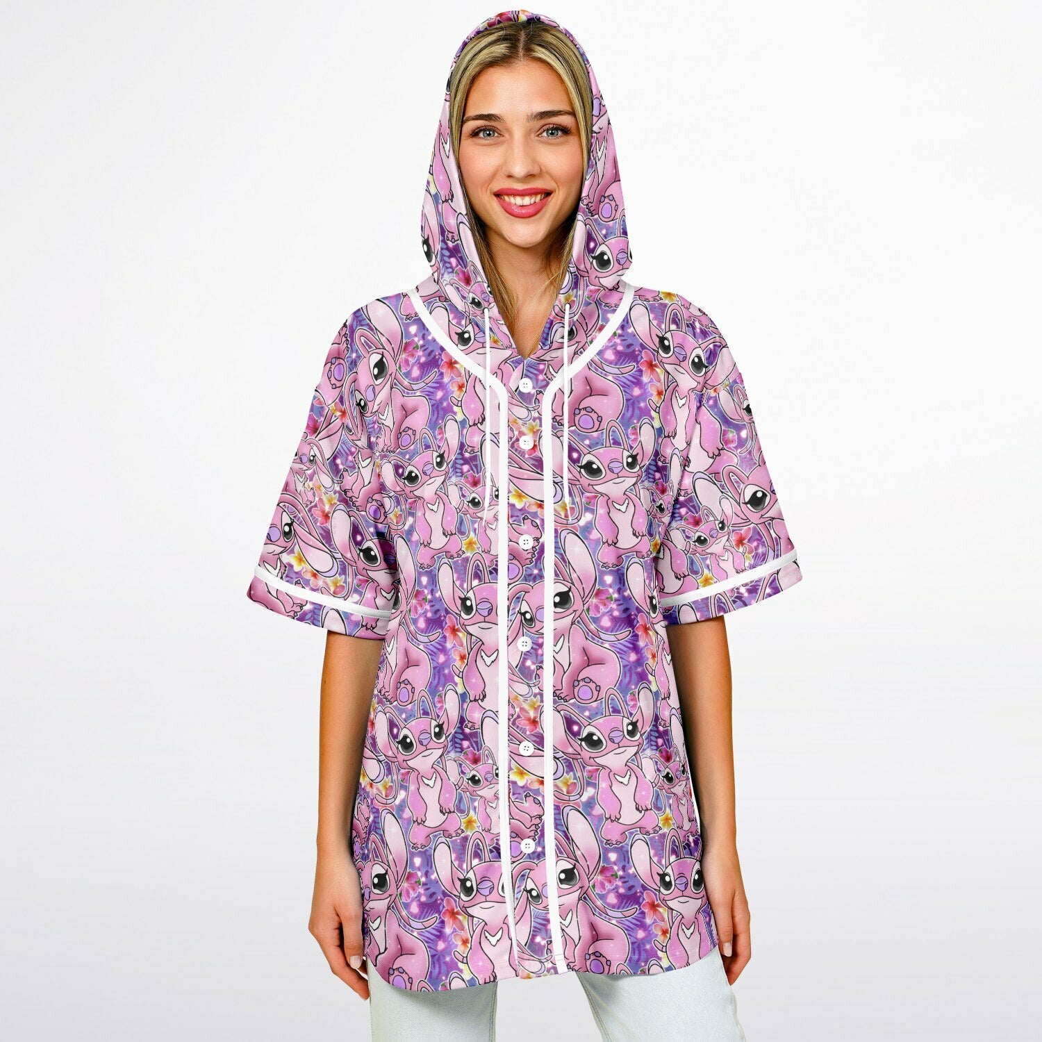 Angel - Hooded Baseball Jersey