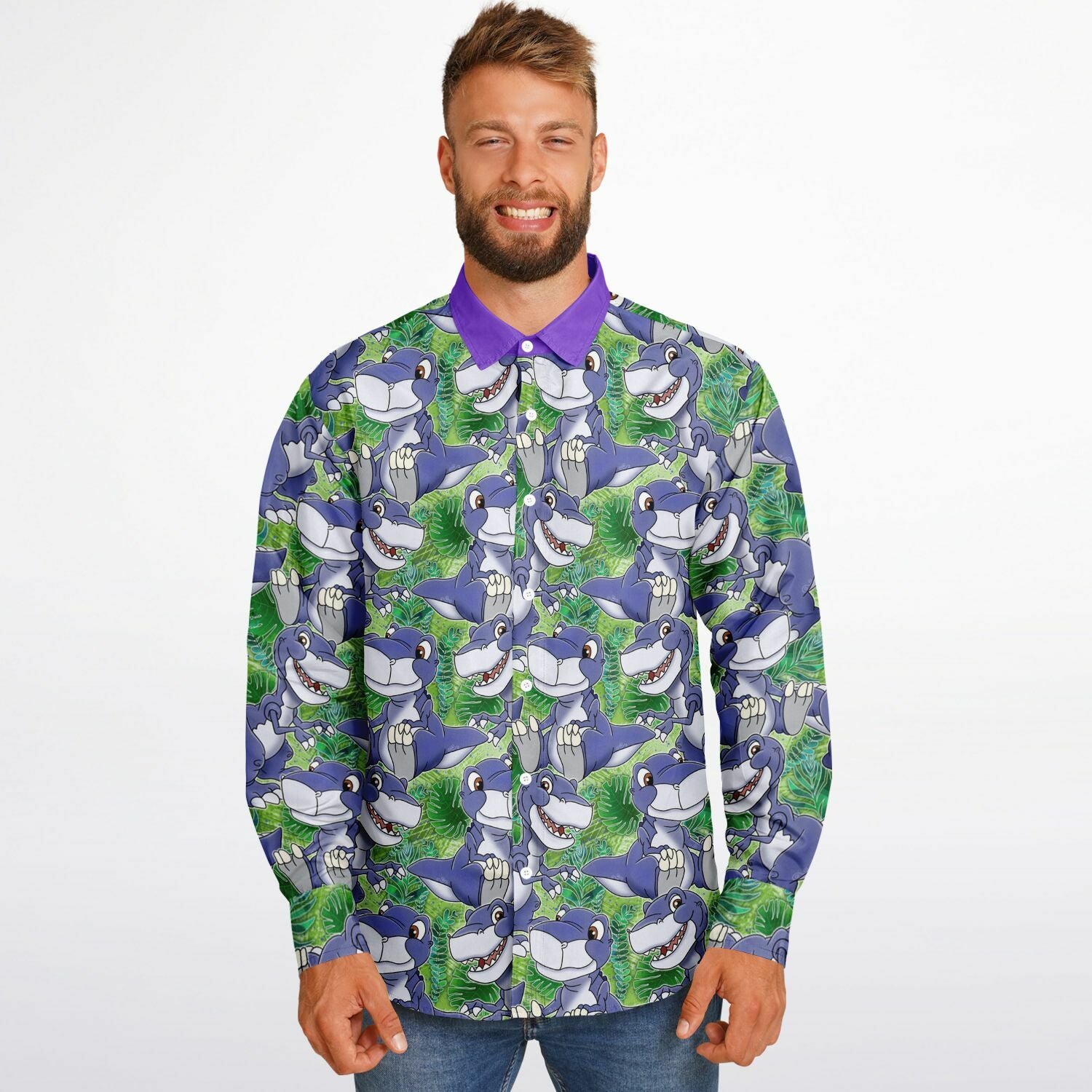 Chomper - Long Sleeve Button Down Shirt