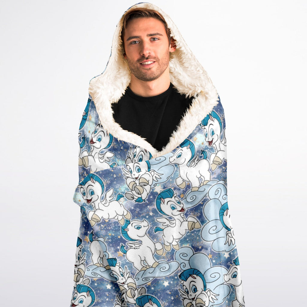 Baby Pegasus - Hooded Blanket Sherpa