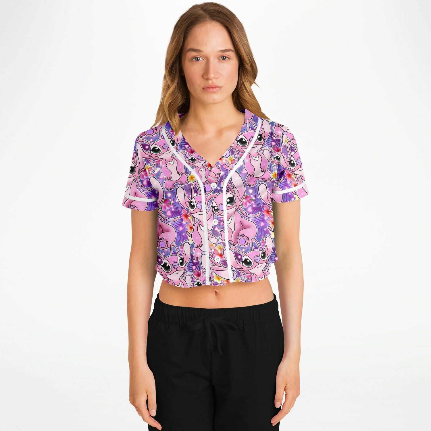 Angel - Cropped Baseball Jersey