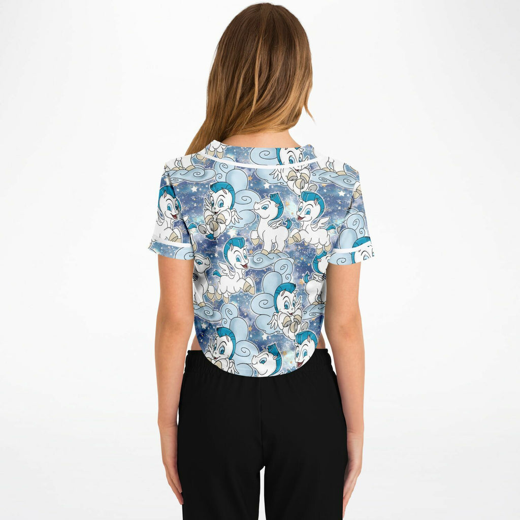 Baby Pegasus - Cropped Baseball Jersey