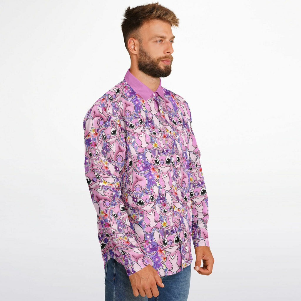 Angel - Long Sleeve Button Down Shirt