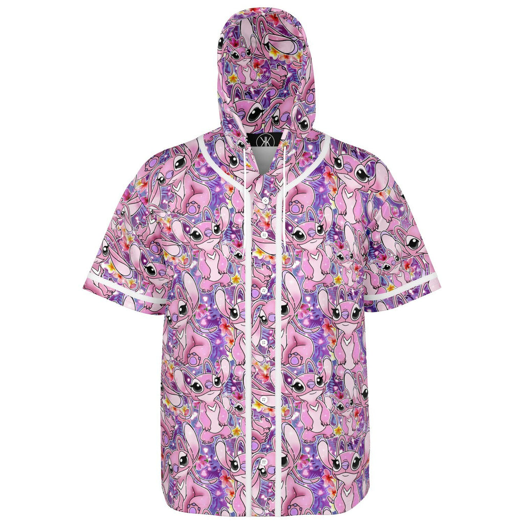 Angel - Hooded Baseball Jersey