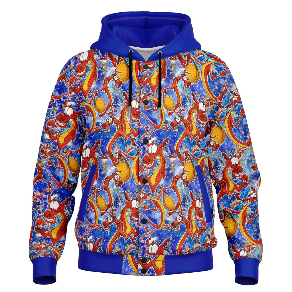 Mushu - Hooded Baseball Jacket