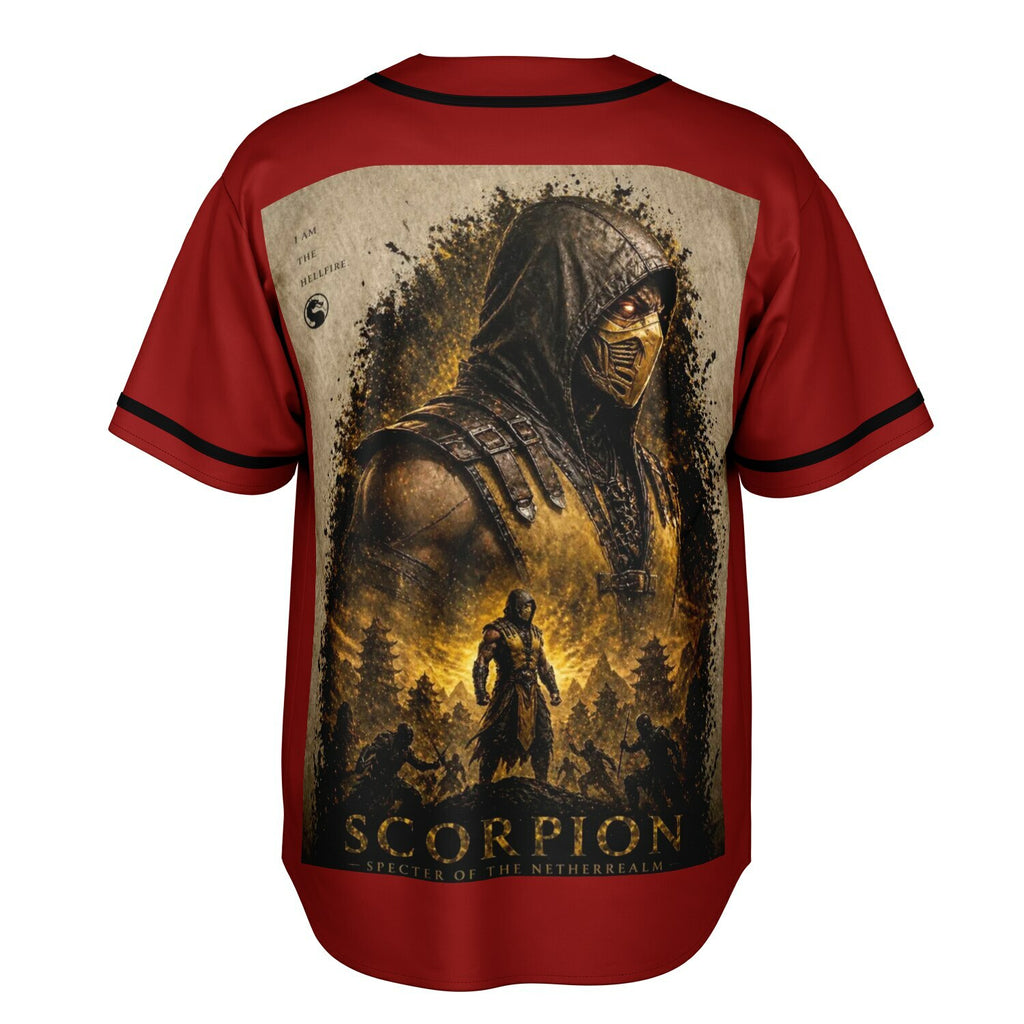 Mortal Kombat - Scorpion - Reversible Baseball Jersey