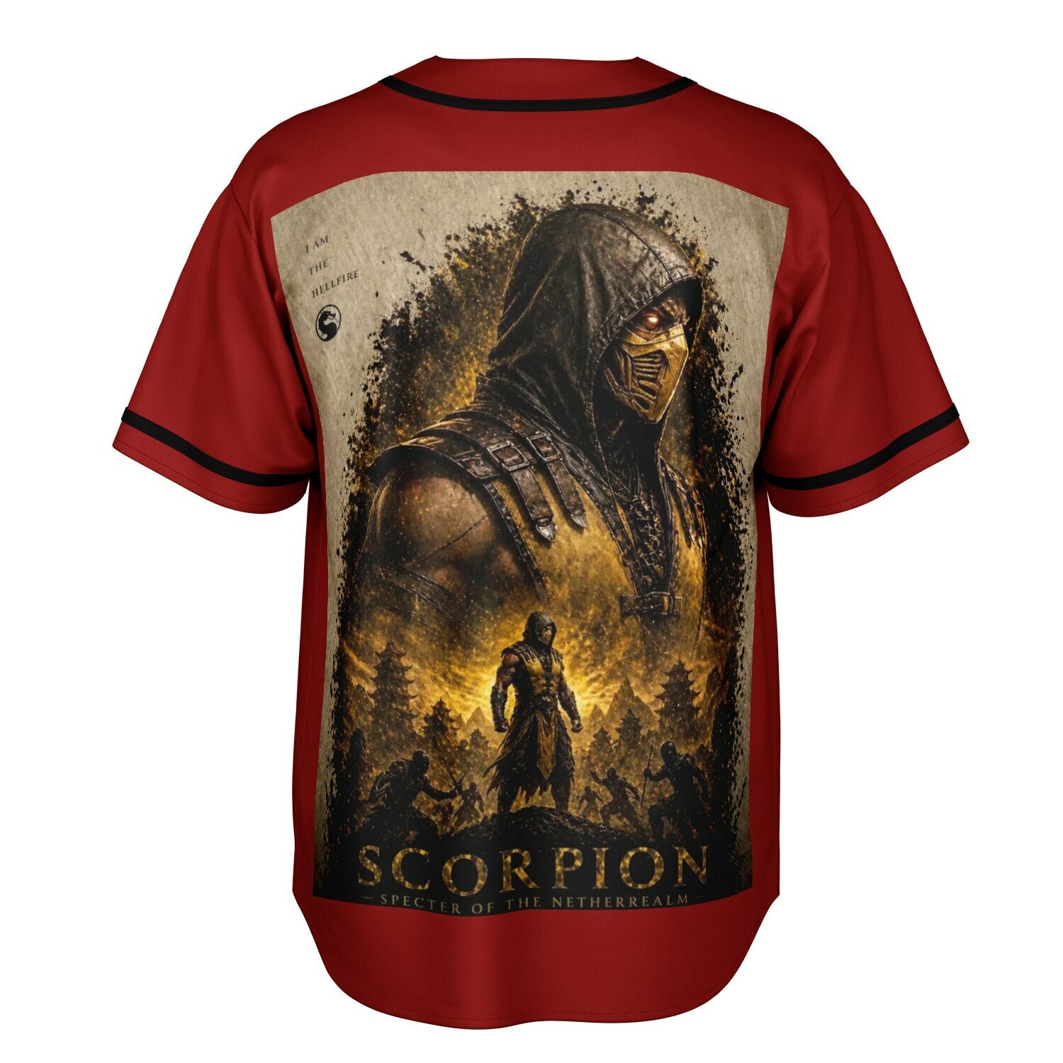 Mortal Kombat - Scorpion - Reversible Baseball Jersey