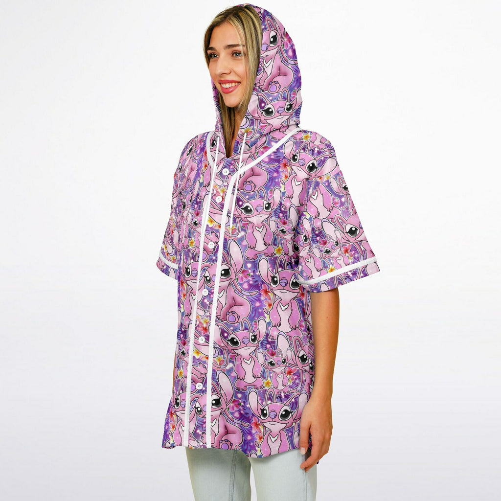 Angel - Hooded Baseball Jersey