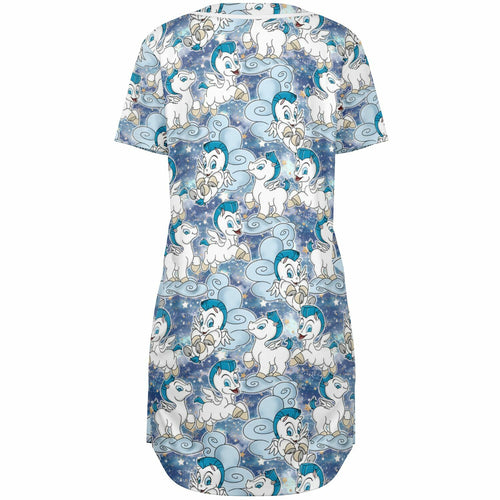 Baby Pegasus - Baseball Jersey Dress