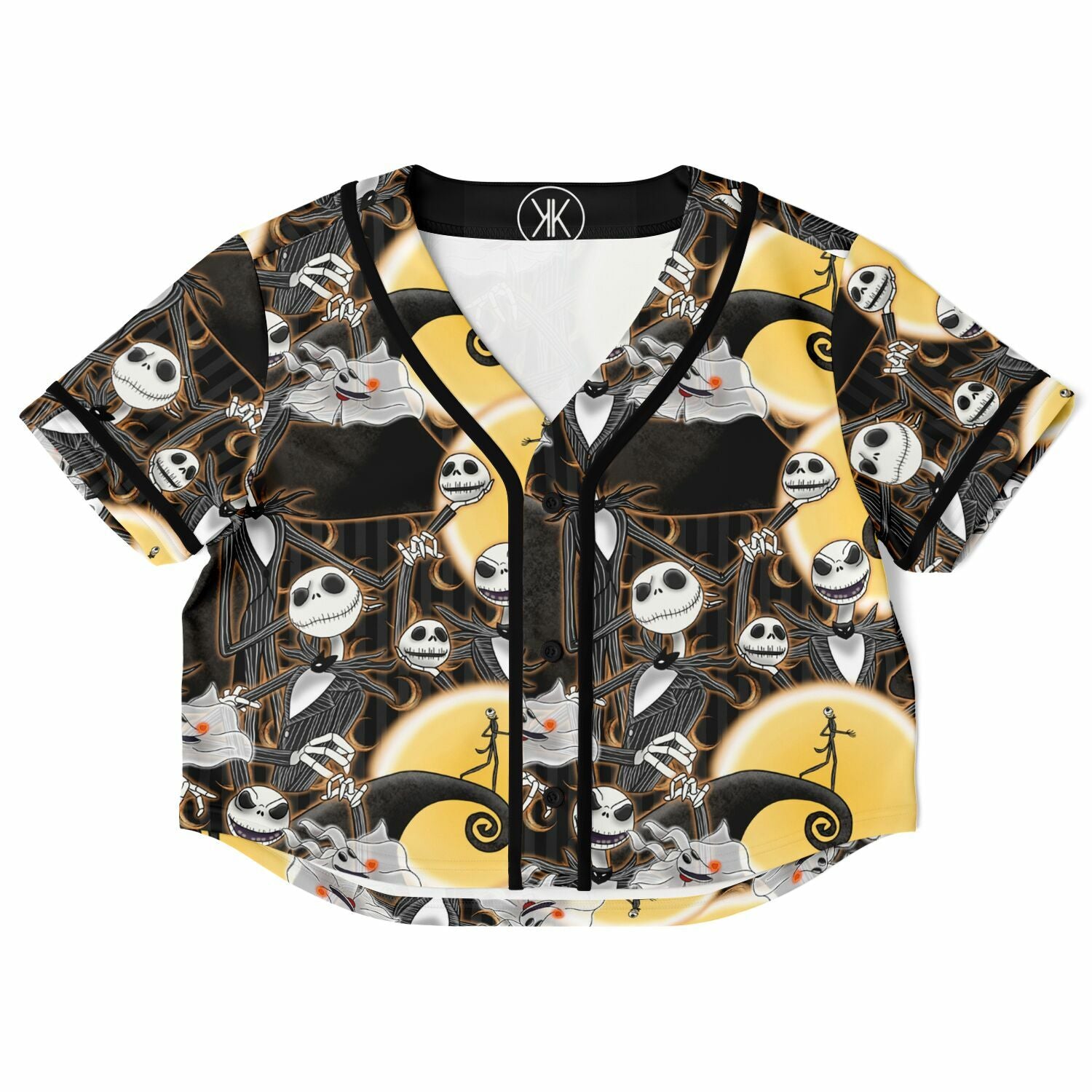 Jack Skellington - Cropped Baseball Jersey