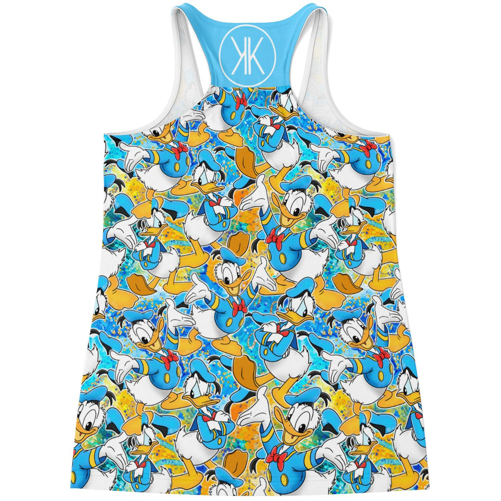 Donald Duck - Flowy Racerback Tank Top