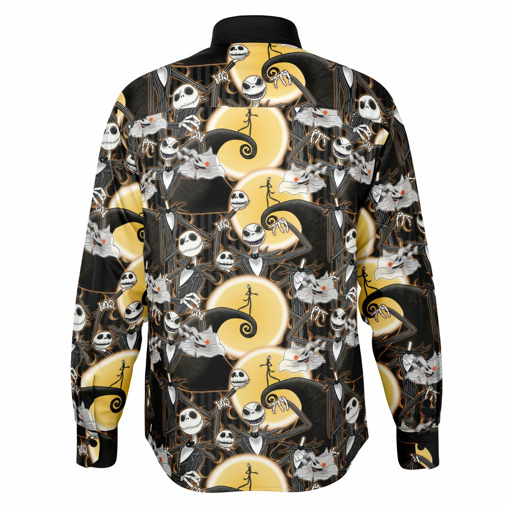 Jack Skellington - Long Sleeve Button Down Shirt