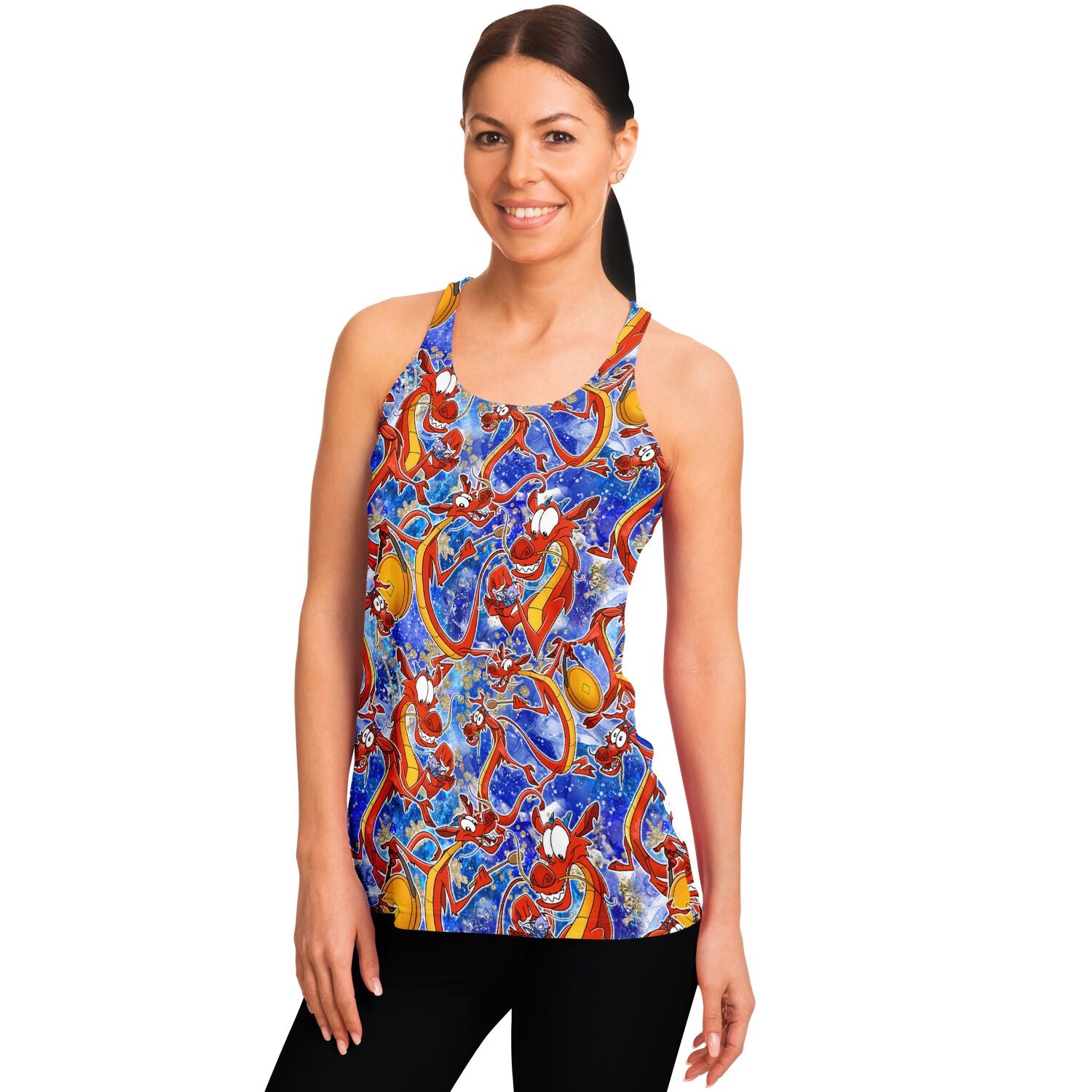 Mushu - Flowy Racerback Tank Top
